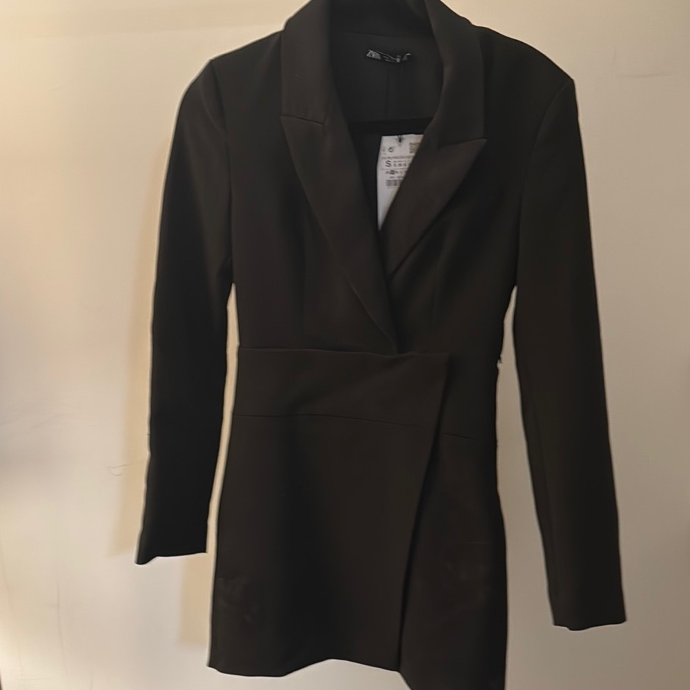 Elegant Black Blazer Dress by Zara sz small